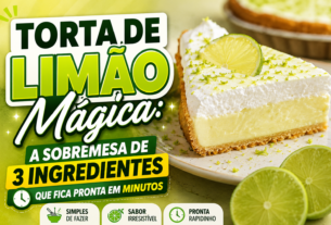 Fatia de torta de limão fácil e rápida com raspas de limão verde no topo