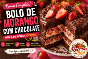 Bolo de morango receita da titia