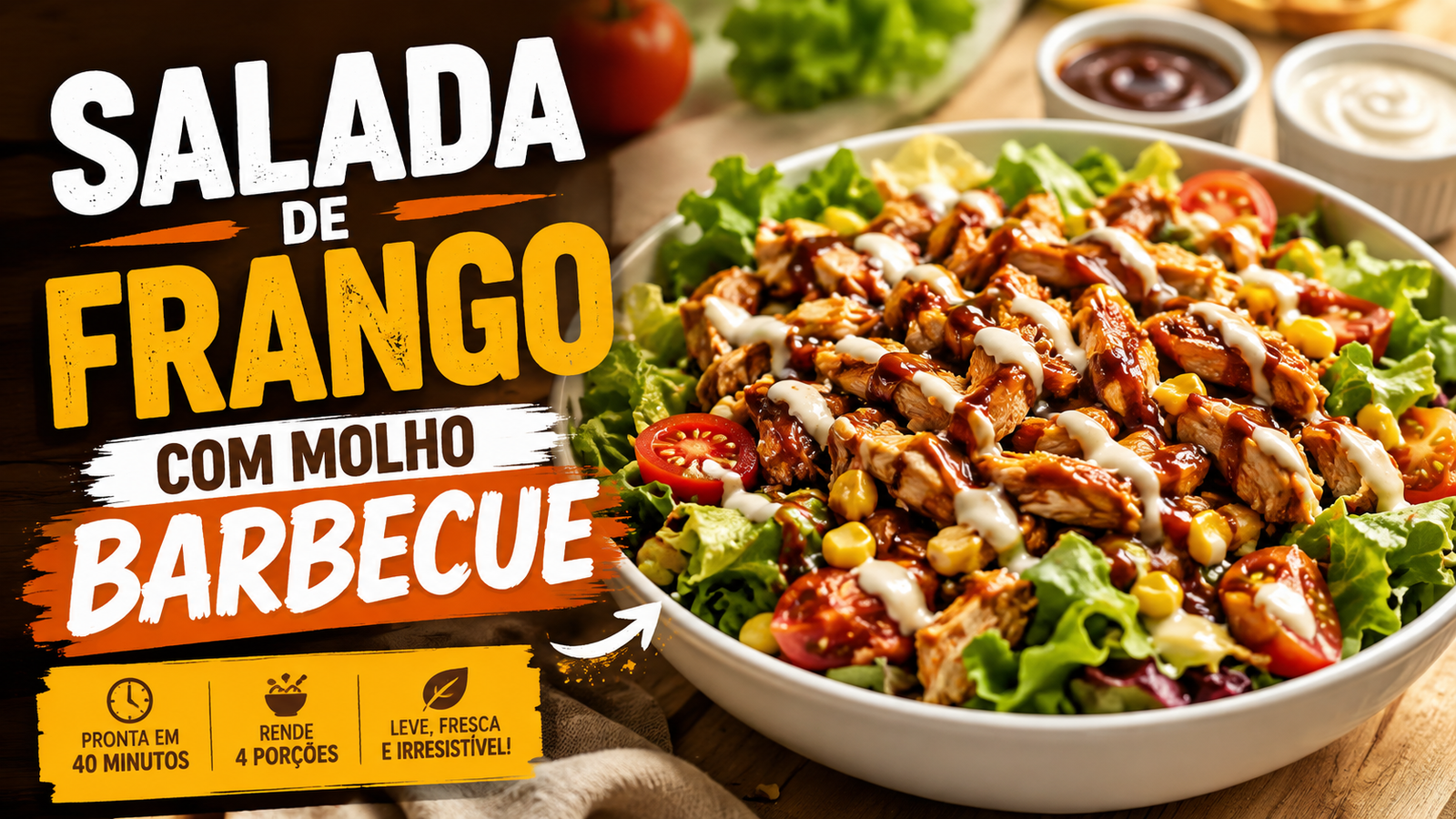 Salada de Frango com Molho Barbecue 1